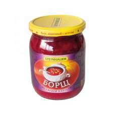 Rysk rödbetssoppa borsch med färsk kål